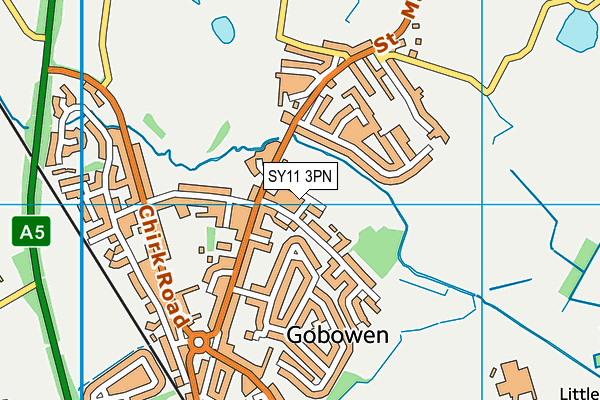 SY11 3PN map - OS VectorMap District (Ordnance Survey)