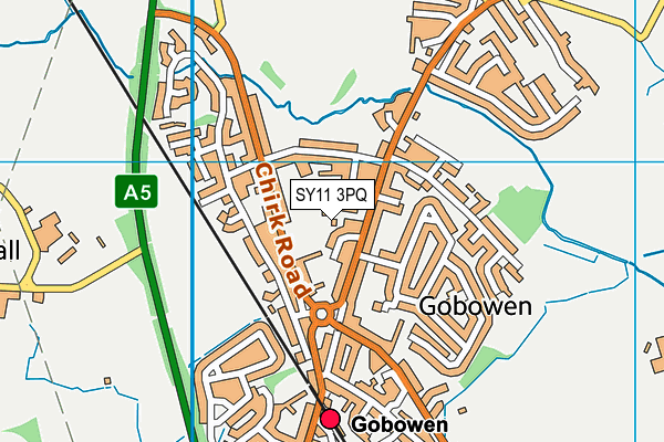 SY11 3PQ map - OS VectorMap District (Ordnance Survey)