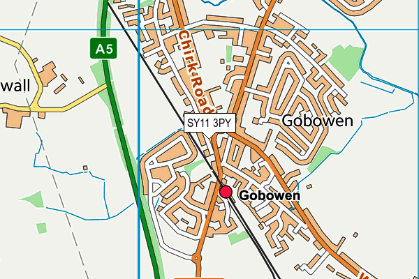 SY11 3PY map - OS VectorMap District (Ordnance Survey)