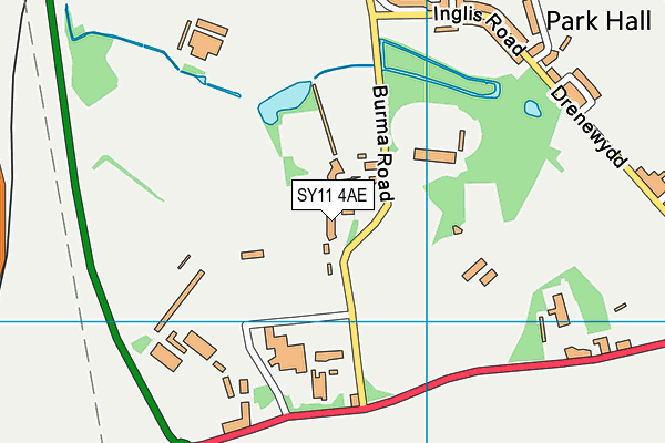 SY11 4AE map - OS VectorMap District (Ordnance Survey)