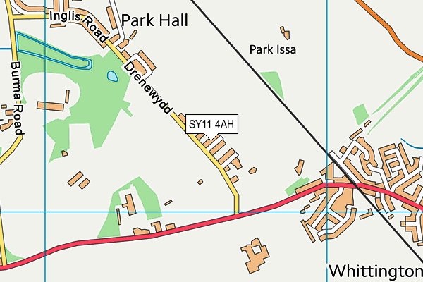 SY11 4AH map - OS VectorMap District (Ordnance Survey)