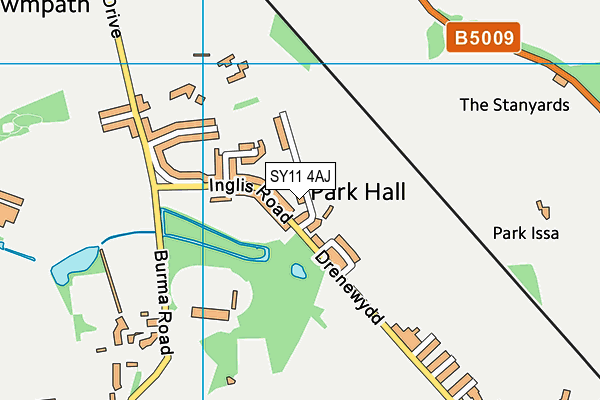 SY11 4AJ map - OS VectorMap District (Ordnance Survey)