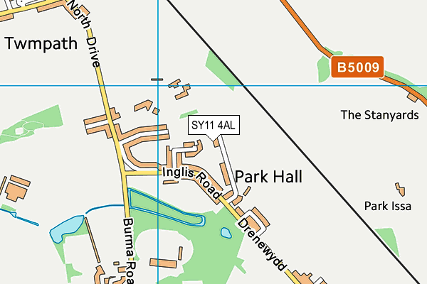 SY11 4AL map - OS VectorMap District (Ordnance Survey)