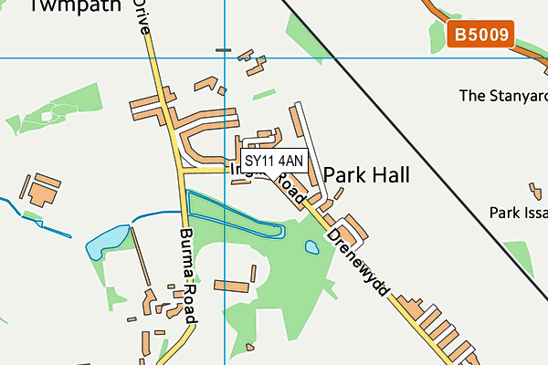 SY11 4AN map - OS VectorMap District (Ordnance Survey)