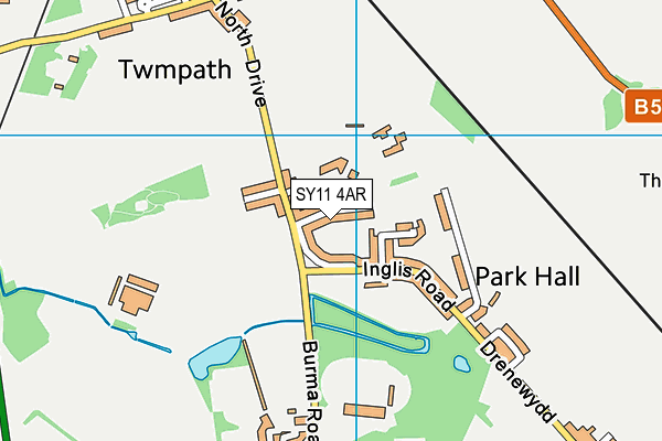 SY11 4AR map - OS VectorMap District (Ordnance Survey)