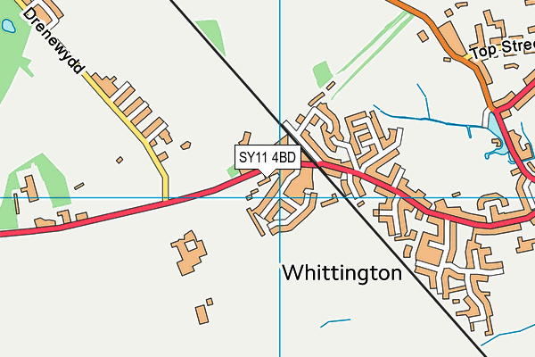 SY11 4BD map - OS VectorMap District (Ordnance Survey)