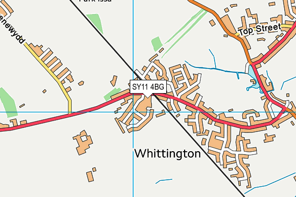 SY11 4BG map - OS VectorMap District (Ordnance Survey)