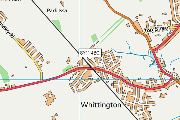 SY11 4BQ map - OS VectorMap District (Ordnance Survey)