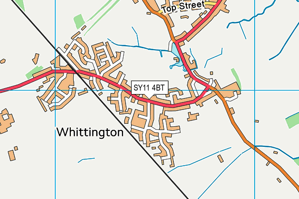 SY11 4BT map - OS VectorMap District (Ordnance Survey)