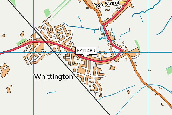 SY11 4BU map - OS VectorMap District (Ordnance Survey)