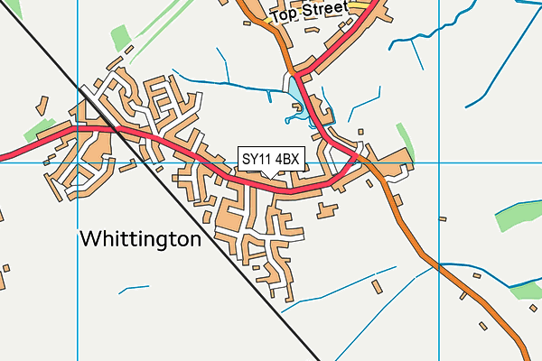 SY11 4BX map - OS VectorMap District (Ordnance Survey)