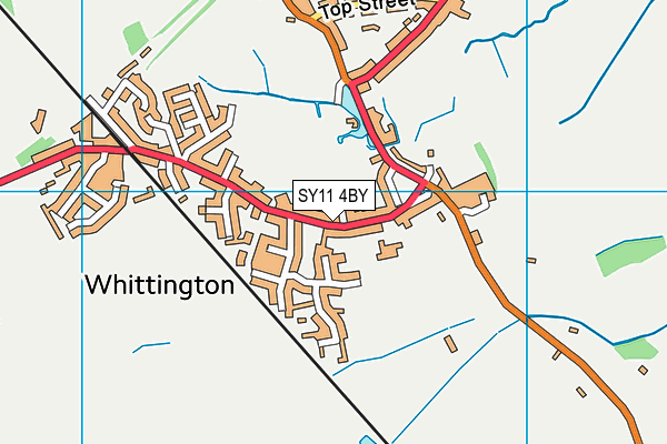 SY11 4BY map - OS VectorMap District (Ordnance Survey)