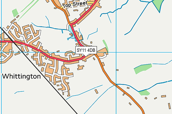 SY11 4DB map - OS VectorMap District (Ordnance Survey)