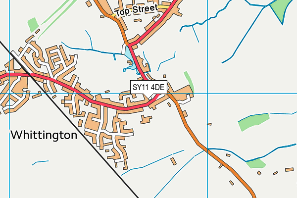 SY11 4DE map - OS VectorMap District (Ordnance Survey)