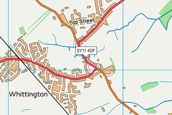 SY11 4DF map - OS VectorMap District (Ordnance Survey)