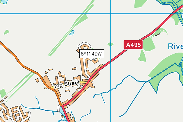 SY11 4DW map - OS VectorMap District (Ordnance Survey)