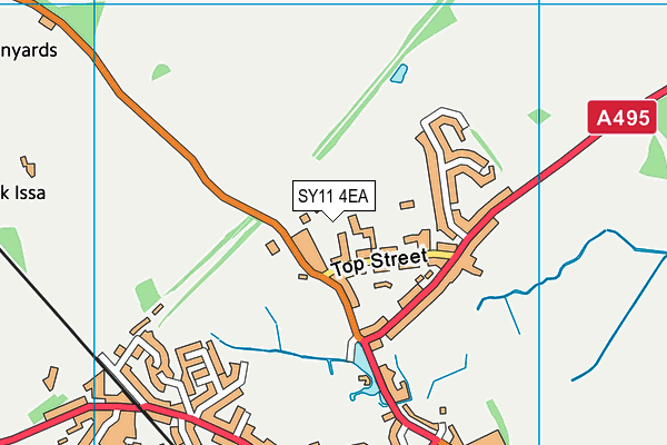 SY11 4EA map - OS VectorMap District (Ordnance Survey)