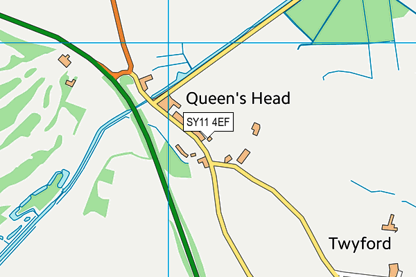 SY11 4EF map - OS VectorMap District (Ordnance Survey)