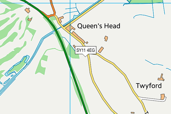 SY11 4EG map - OS VectorMap District (Ordnance Survey)