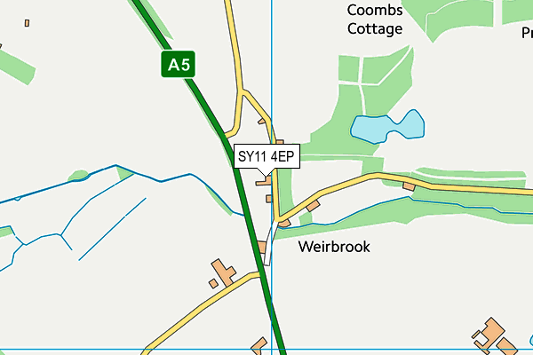 SY11 4EP map - OS VectorMap District (Ordnance Survey)