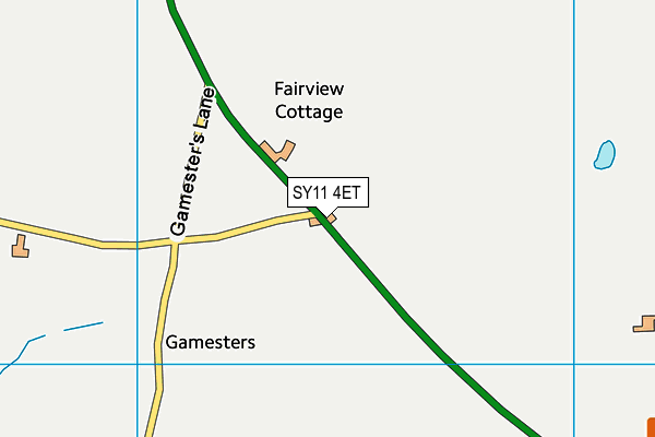 SY11 4ET map - OS VectorMap District (Ordnance Survey)