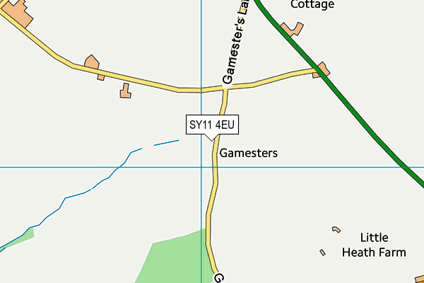 SY11 4EU map - OS VectorMap District (Ordnance Survey)