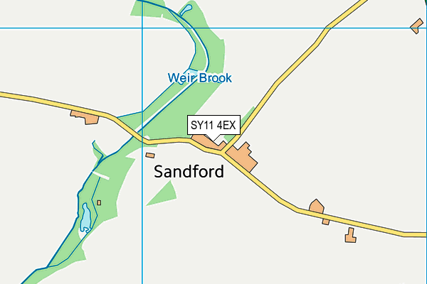 SY11 4EX map - OS VectorMap District (Ordnance Survey)