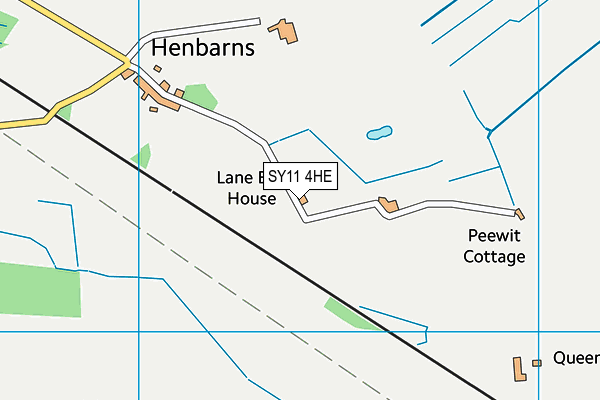 SY11 4HE map - OS VectorMap District (Ordnance Survey)