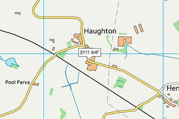 SY11 4HF map - OS VectorMap District (Ordnance Survey)