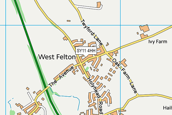 SY11 4HH map - OS VectorMap District (Ordnance Survey)