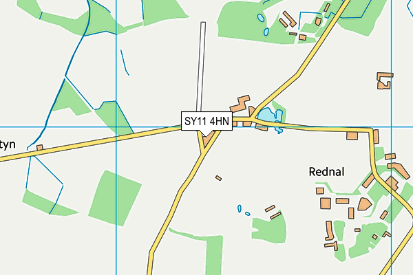 SY11 4HN map - OS VectorMap District (Ordnance Survey)