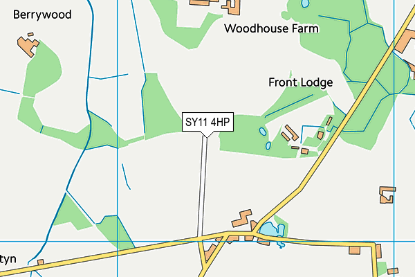 SY11 4HP map - OS VectorMap District (Ordnance Survey)