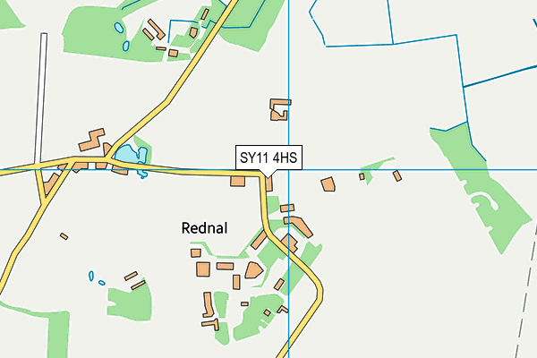 SY11 4HS map - OS VectorMap District (Ordnance Survey)