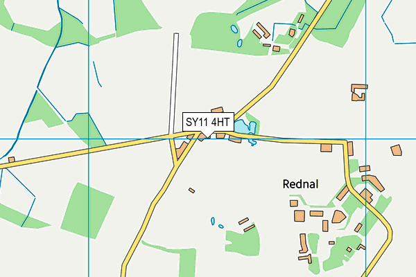 SY11 4HT map - OS VectorMap District (Ordnance Survey)