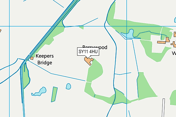 SY11 4HU map - OS VectorMap District (Ordnance Survey)