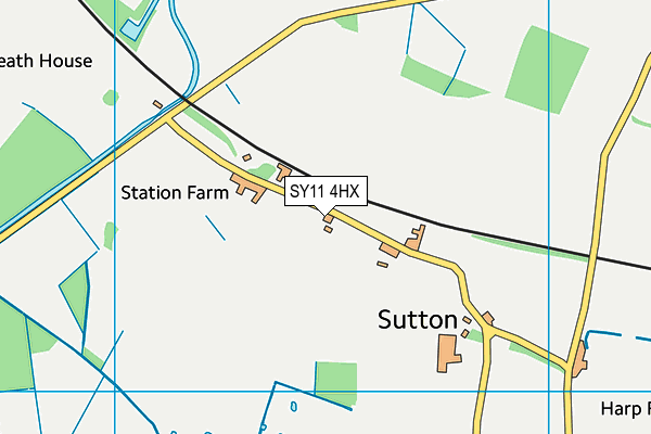 SY11 4HX map - OS VectorMap District (Ordnance Survey)