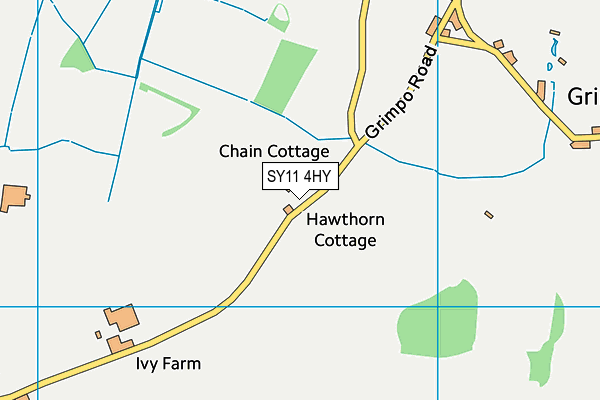 SY11 4HY map - OS VectorMap District (Ordnance Survey)