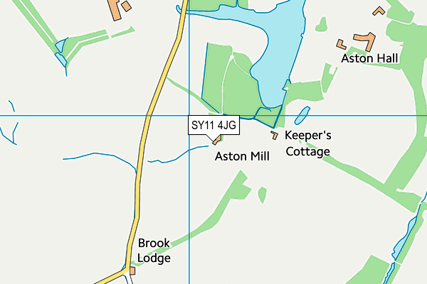 SY11 4JG map - OS VectorMap District (Ordnance Survey)