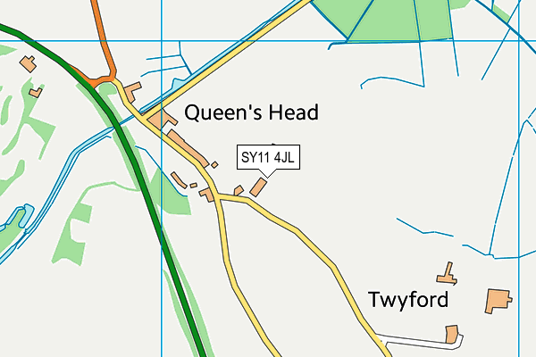 SY11 4JL map - OS VectorMap District (Ordnance Survey)