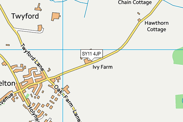 SY11 4JP map - OS VectorMap District (Ordnance Survey)