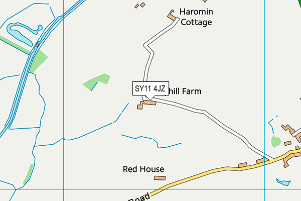 SY11 4JZ map - OS VectorMap District (Ordnance Survey)