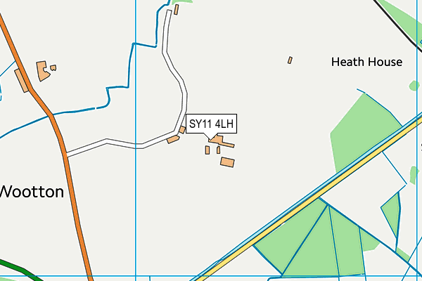 SY11 4LH map - OS VectorMap District (Ordnance Survey)
