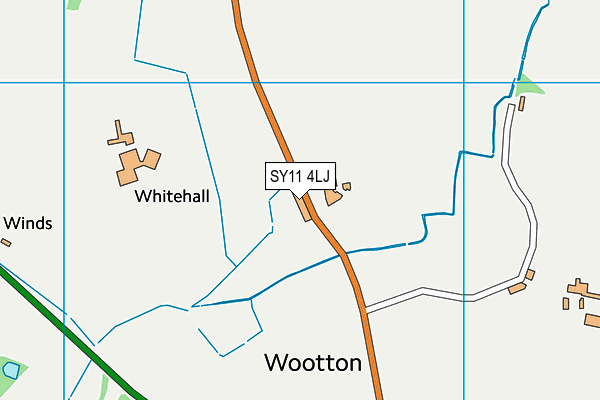 SY11 4LJ map - OS VectorMap District (Ordnance Survey)