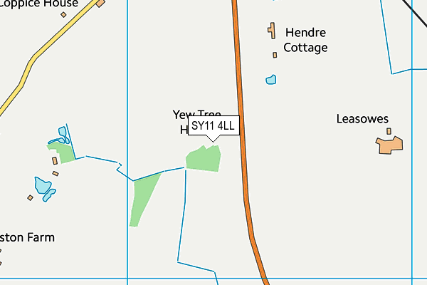 SY11 4LL map - OS VectorMap District (Ordnance Survey)