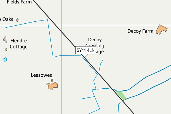 SY11 4LN map - OS VectorMap District (Ordnance Survey)