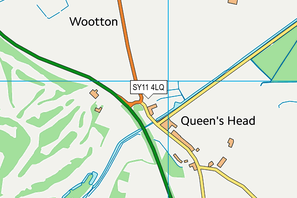 SY11 4LQ map - OS VectorMap District (Ordnance Survey)