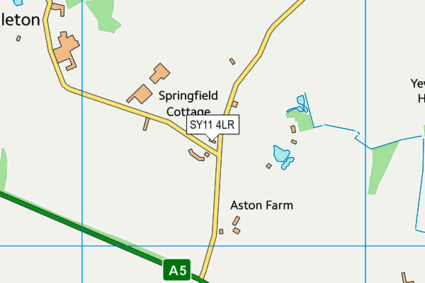 SY11 4LR map - OS VectorMap District (Ordnance Survey)