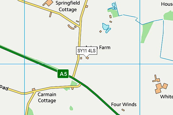 SY11 4LS map - OS VectorMap District (Ordnance Survey)