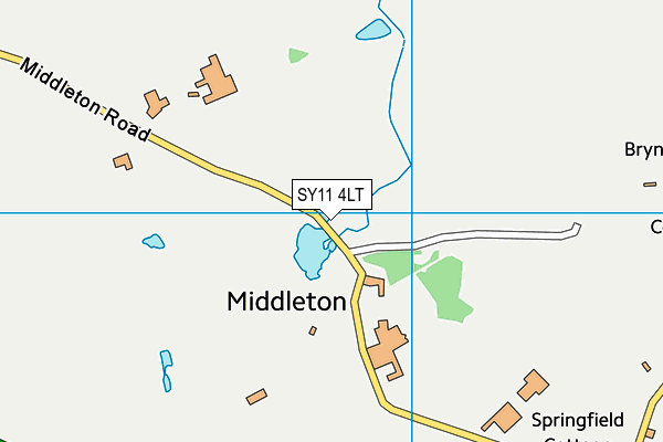 SY11 4LT map - OS VectorMap District (Ordnance Survey)