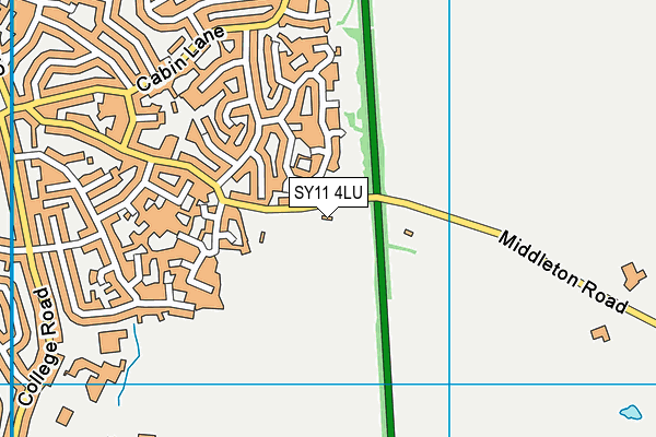 SY11 4LU map - OS VectorMap District (Ordnance Survey)